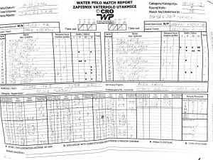 Zapisnik s utakmice, Galeb-Jadran (14.3.2014)